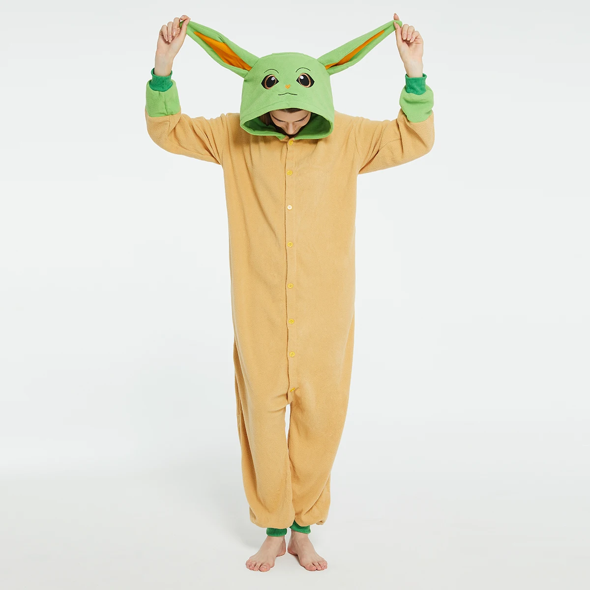 Romper Onesie Baby - Volwassenen Yoda Baby Grogu Onesies Halloween