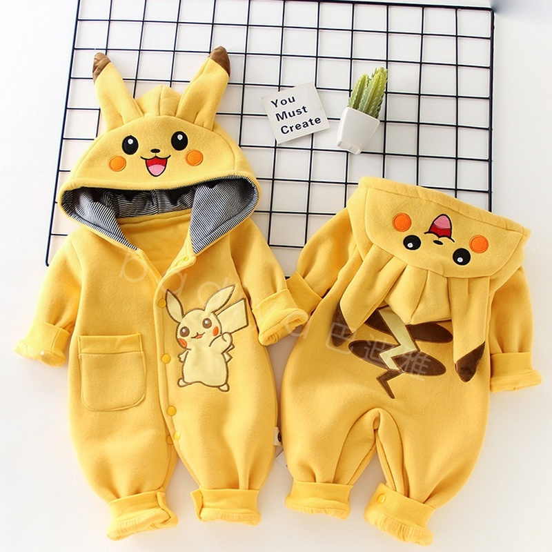 Romper Onesie Baby - Cartoon Pocket Monsters Baby Pyjama Pasgeboren