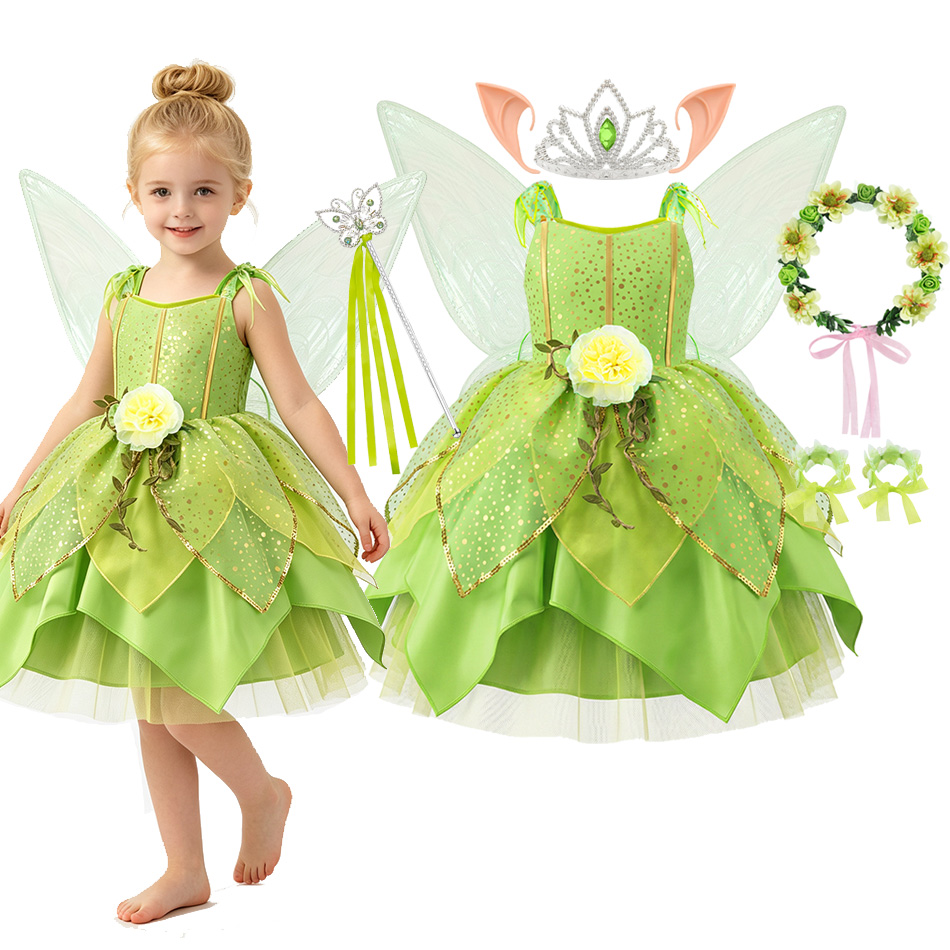 Meisjes Groene Bloemenfee Elfe - Baby Clothing Europe recensie en prijs