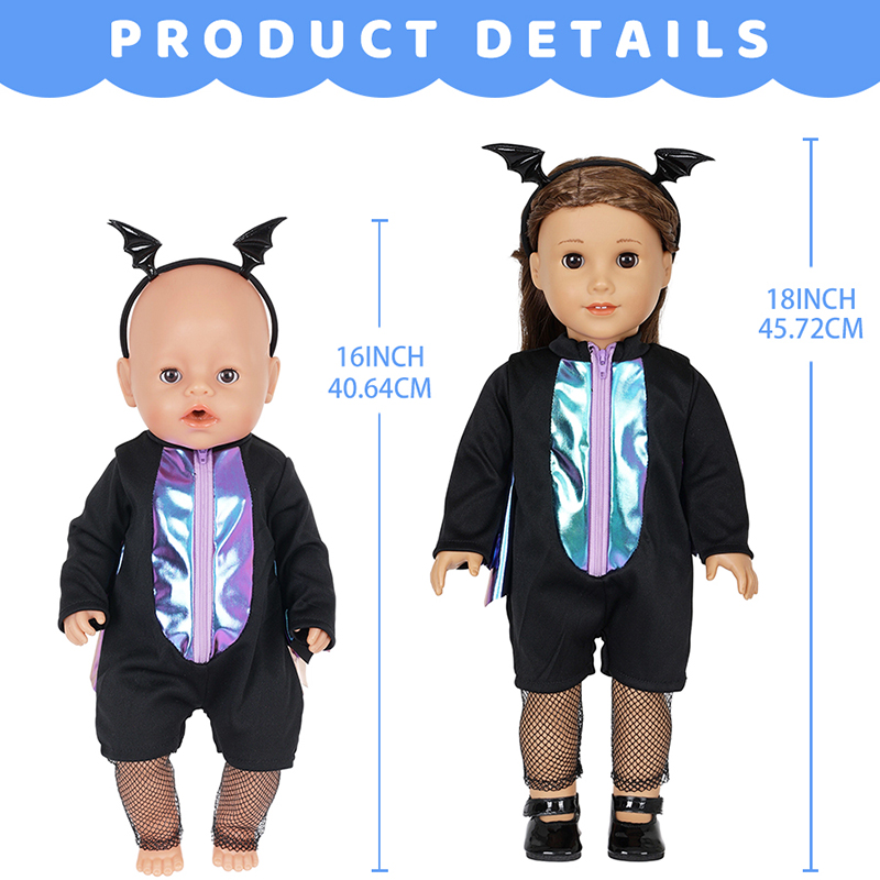 Poppenkledingset voor 16-18 in - Baby Clothing recensie en prijs